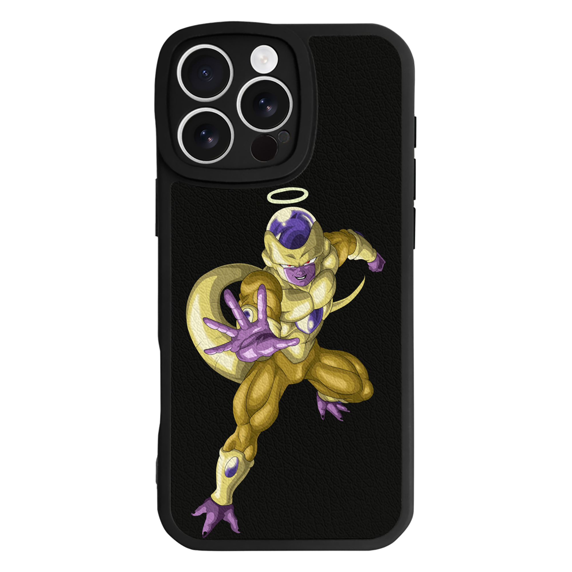 （画像用） ドラゴンボール フリーザ DRAGON BALL Frieza 【iPhone 16シリーズ対応】シリコンスマホケース（レザー調） 材質：シリコン